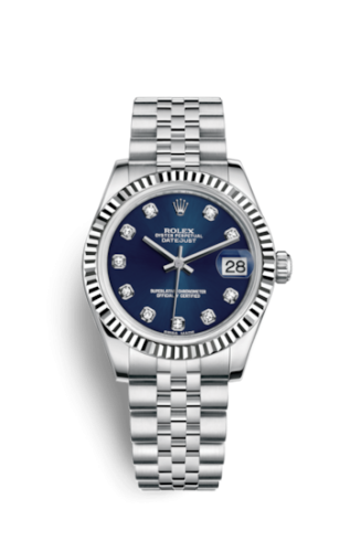 Datejust 31 Stainless Steel Fluted / Jubilee / Blue – Diamond