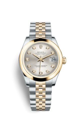 Datejust 31 Rolesor Yellow Domed / Jubilee / Silver Diamonds