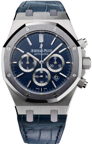 Royal Oak 41mm Leo Messi Chronograph Platinum Tantalum Bezel Blue Index Dial…