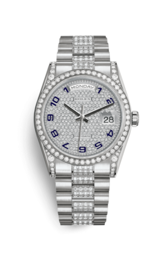 Day-Date 36 White Gold Diamonds / President Diamond / Paved