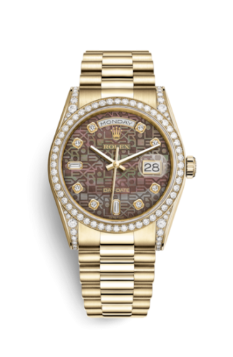 Day-Date 36 Yellow Gold Diamonds / President / Black MOP Computer