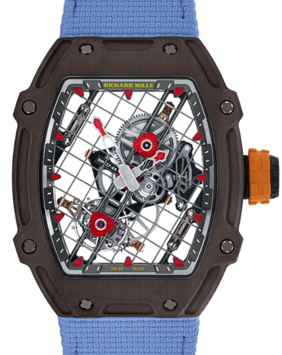 Manual Winding Tourbillon Rafael Nadal “TitaCarb” Titanium/Carbon RM 27-04 BRAND NEW