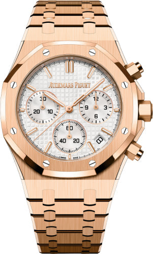 Royal Oak 41mm Chronograph Rose Gold Silver Dial