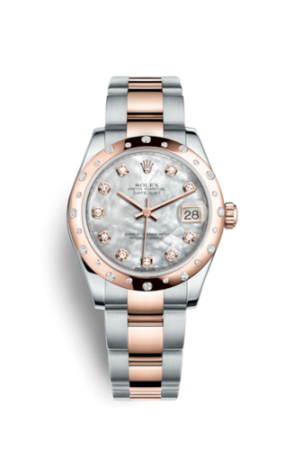 Datejust 31 Rolesor Everose Domed Diamond / Oyster / MOP