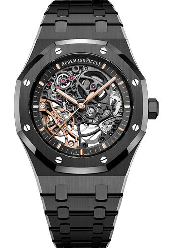 Royal Oak Self Winding Double Balanced Wheel Openworked 41mm Black Ceramic Case…