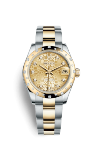 Datejust 31 Rolesor Yellow Domed Diamond / Oyster / Champagne Computer