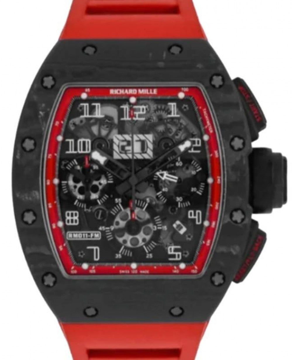 Automatic Flyback Chronograph Felipe Massa Black Night Carbon NTPT RM 011