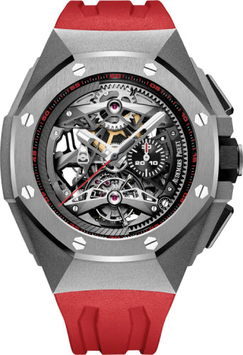 Royal Oak Concept Tourbillon 44mm Chronograph Openworked Selfwinding Titanium Black…