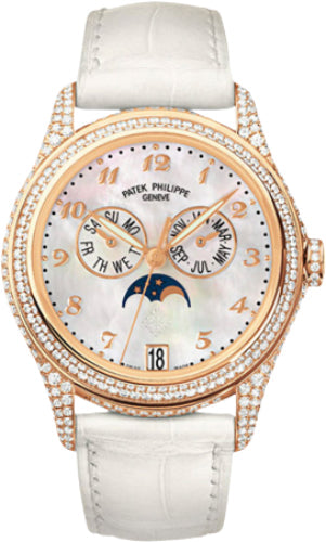 Complications Ladies Annual Calendar Moon Phase 37mm White Mother of Pearl Arabic…