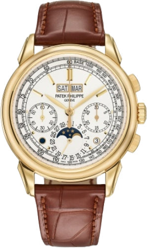 Grand Complications Chronograph Perpetual Calendar Yellow Gold Silver Dial