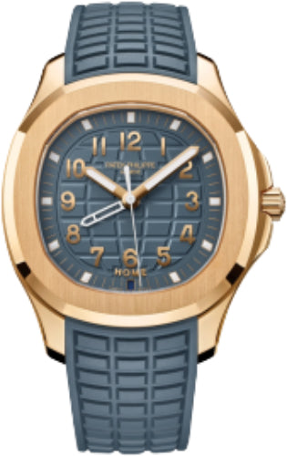 Aquanaut Travel Time Rose Gold Blue-Gray Dial