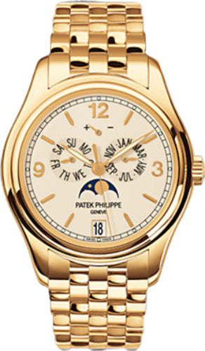 Complications Annual Calendar Moon Phases Date Yellow Gold Cream Dial