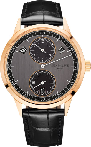 Complications Annual Calendar Regulator Display Rose Gold Graphite Ebony Dial