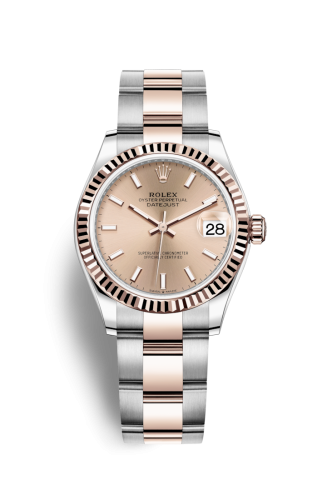 Datejust 31 Stainless Steel/ Rose Gold / Fluted / Rose / Oyster
