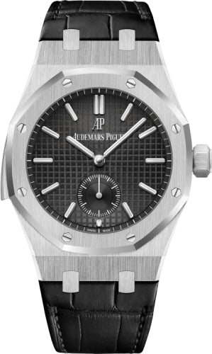 Royal Oak Repeater Supersonnerie Platinum Black 42mm Index Dial Leather Bracelet