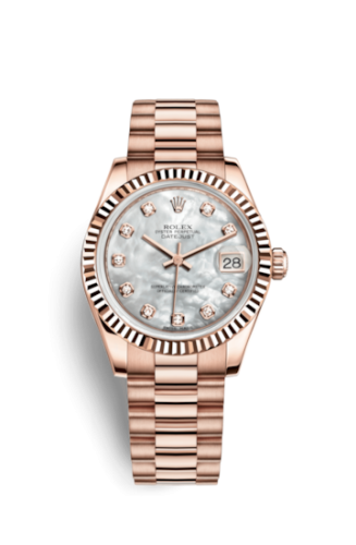 Datejust 31 Everose Fluted / President / MOP