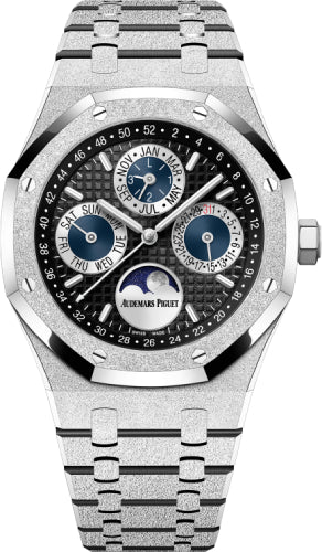Royal Oak 41mm Frosted Gold Perpetual Calendar “Japan” Black Dial