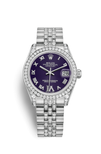 Datejust 31 White Gold Diamond / Jubilee Diamond / Purple Roman