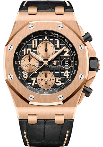Royal Oak Offshore Selfwinding Chronograph 42mm Pink Gold Black Dial