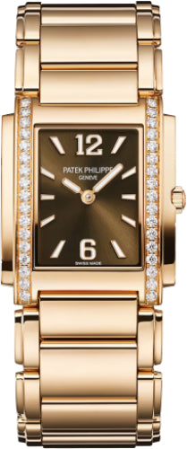 Twenty~4 Ladies Rose Gold Brown Dial