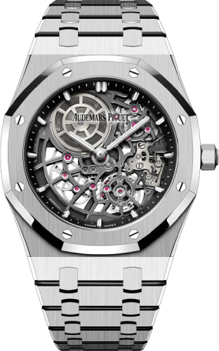 Royal Oak 39mm Jumbo Extra-Thin Openworked White Gold