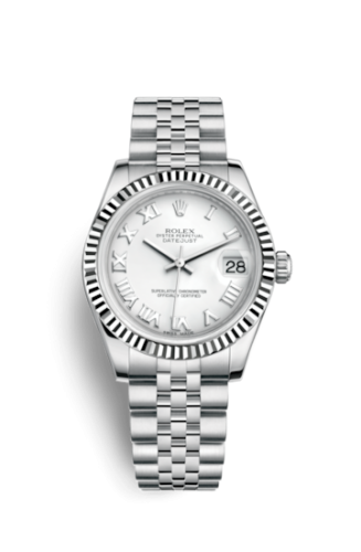 Datejust 31 Stainless Steel Fluted / Jubilee / White – Roman