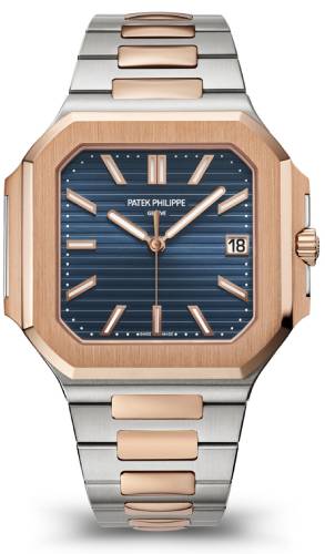 Cubitus Date Sweep Seconds Rose Gold/Steel 45mm Blue Dial