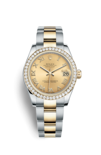 Datejust 31 Rolesor Yellow Diamond / Oyster / Champagne Roman
