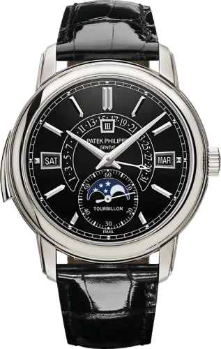 Grand Complications Minute Repeater Tourbillon Perpetual Calendar Platinum Black…