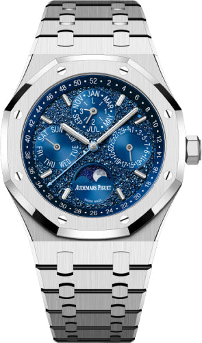 Royal Oak Perpetual Calendar “John Mayer” 41mm White Gold Crystal Sand Blue Dial