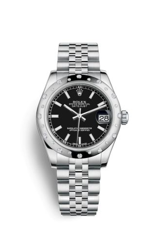 Datejust 31 Stainless Steel Domed Diamond / Jubilee / Black
