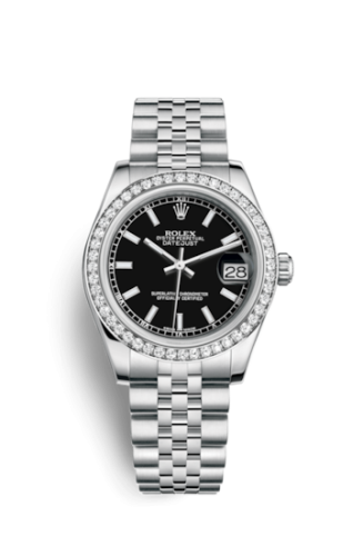 Datejust 31 Stainless Steel Diamond / Jubilee / Black