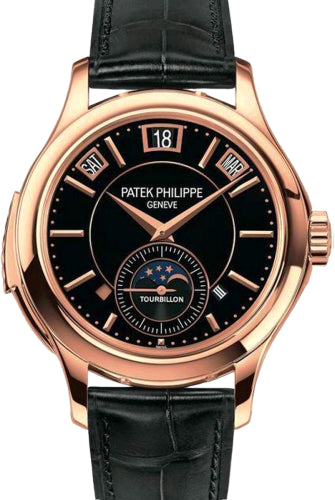 Grand Complications Day-Date Annual Calendar Moon Phase Black Dial