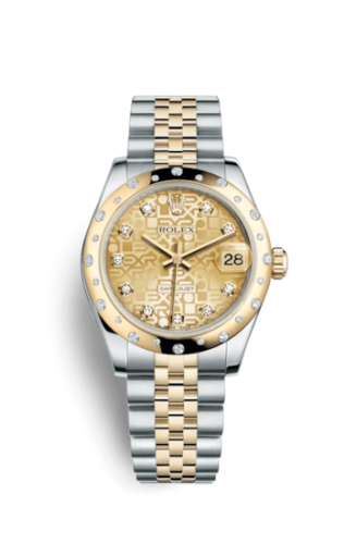 Datejust 31 Rolesor Yellow Domed Diamond / Jubilee / Champagne Computer