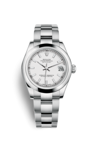 Datejust 31 Stainless Steel Domed / Oyster / White