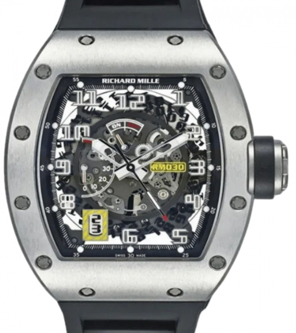 Automatic Winding with Declutchable Rotor White Gold RM 030 BRAND NEW