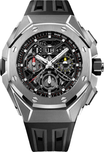Royal Oak Concept Split Second Chronograph 43mm GMT Large Date Titanium Openworked…