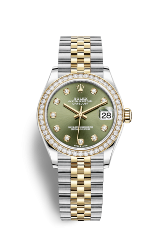 Datejust 31 Stainless Steel / Yellow Gold / Diamond / Olive – Diamond / Jubilee
