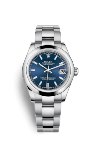 Datejust 31 Stainless Steel Domed / Oyster / Blue