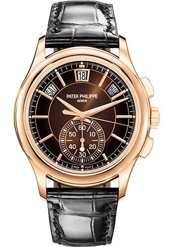Complications Flyback Chronograph Annual Calendar Rose Gold Brown Sunburst Dial