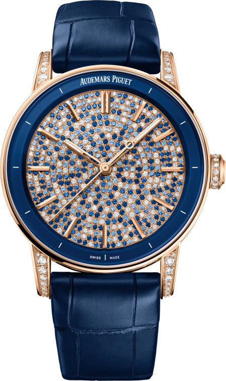 Code 11.59 Selfwinding Pink Gold Blue Sapphires & Diamond Dial 38mm