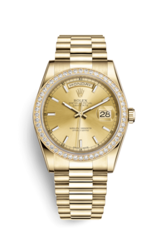 Day-Date 36 Yellow Gold Diamonds / President / Champagne