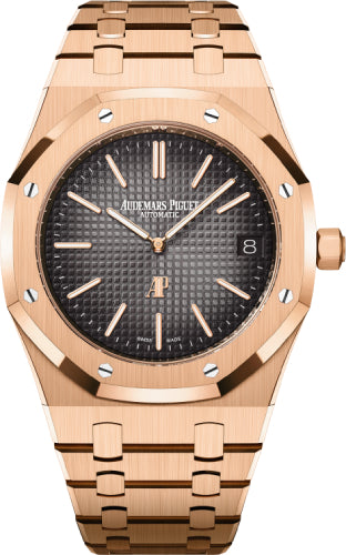Royal Oak 39mm Jumbo Extra-ThinRose Gold Grey Dial