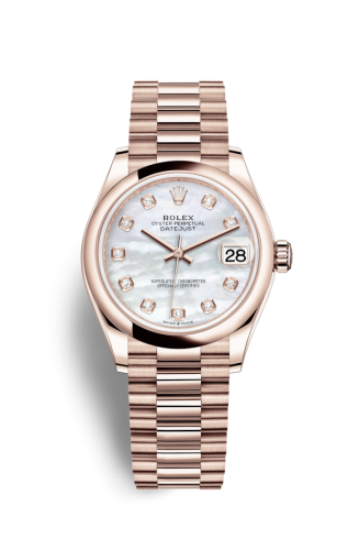 Datejust 31 Rose Gold / Domed / MOP / President