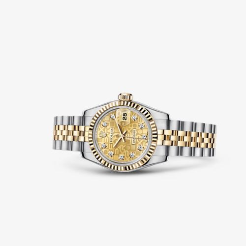 Lady-Datejust 26 Rolesor Fluted Computer Diamond Jubilee