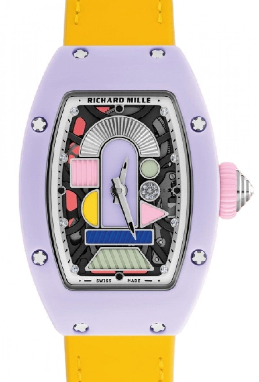 Automatic Winding Coloured Ceramic Lavender Pink RM 07-01 BRAND NEW