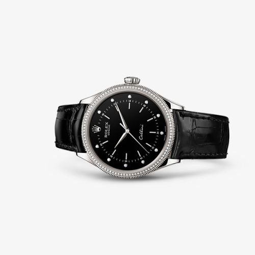 Cellini Time White Gold / Diamond / Black
