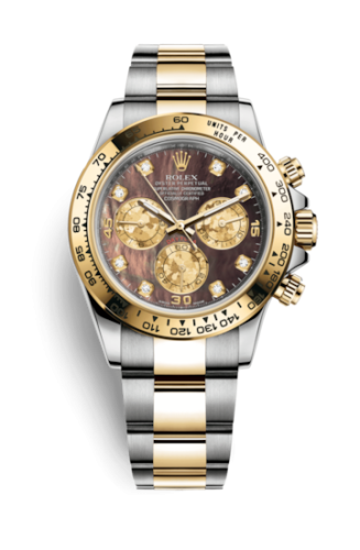 Cosmograph Daytona Stainless Steel / Yellow Gold / Black MOP Diamond