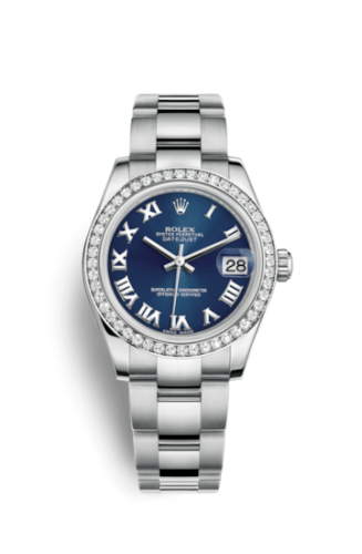 Datejust 31 Stainless Steel Diamond / Oyster / Blue – Roman