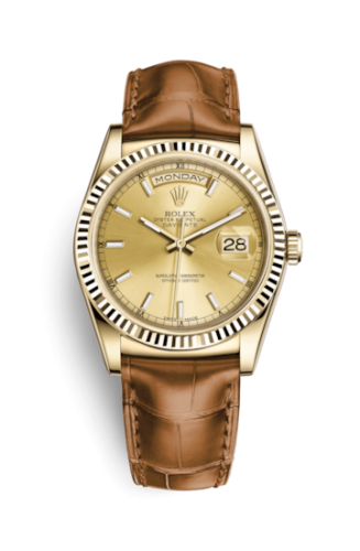 Day-Date 36 Yellow Gold / Strap / Champagne